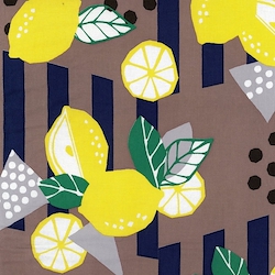 Fashionable Jinbei Yukata Lemon Pattern - Sheeting